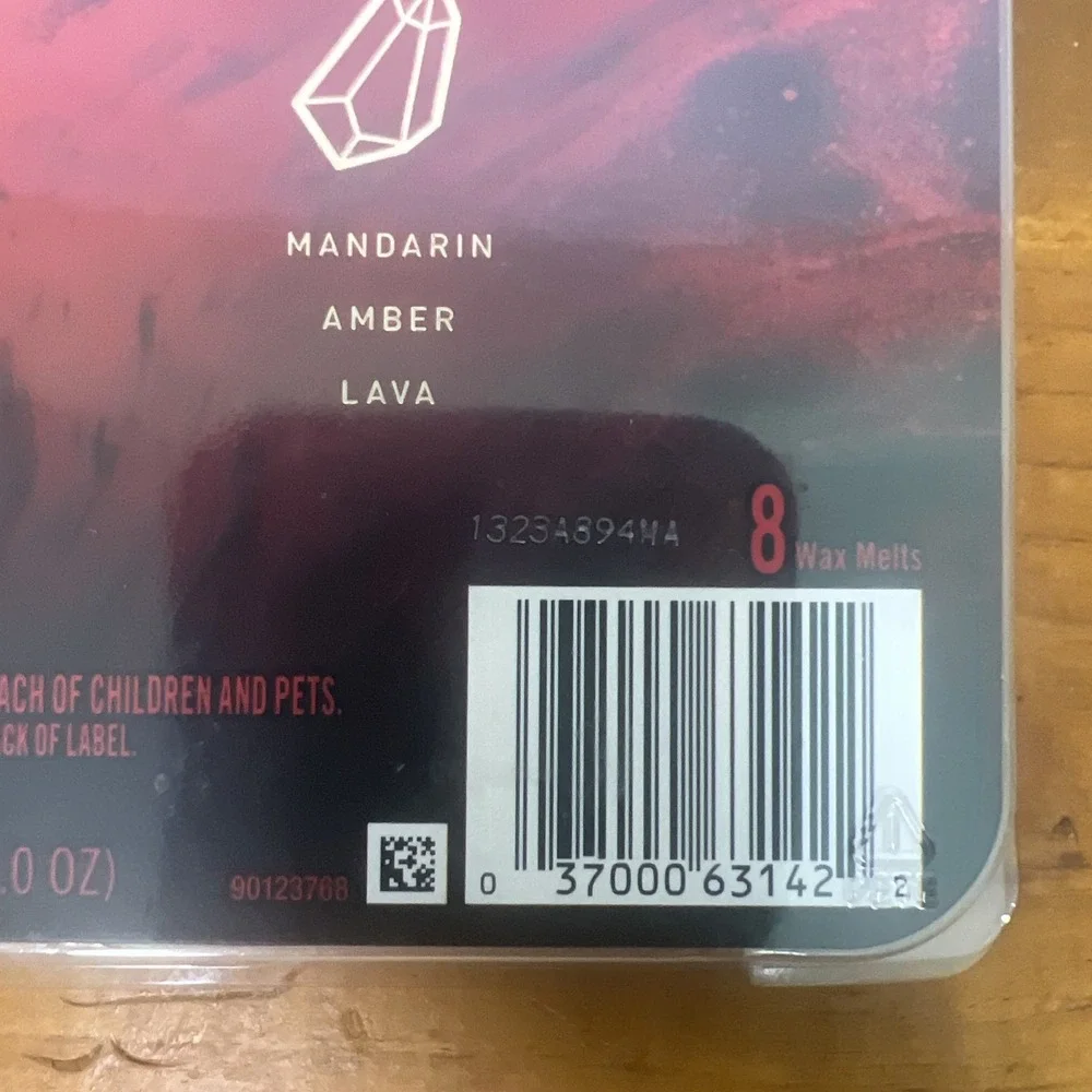 Febreze  Ember Mandarin Amber Lava Wax Melts - 8‎ Blocks, Air Freshener